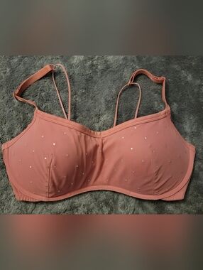 Pink By Victoria Secret Rhinestone Push-up Bra in Dusty Rose
